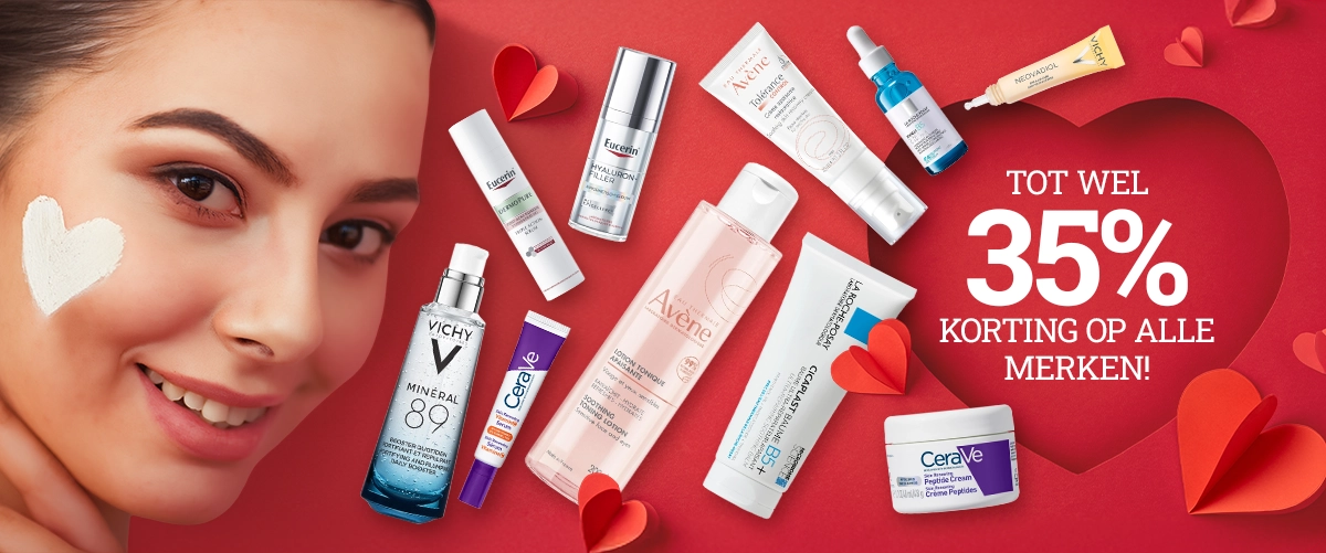 Valentijn acties op Mijnhuidonline.nl