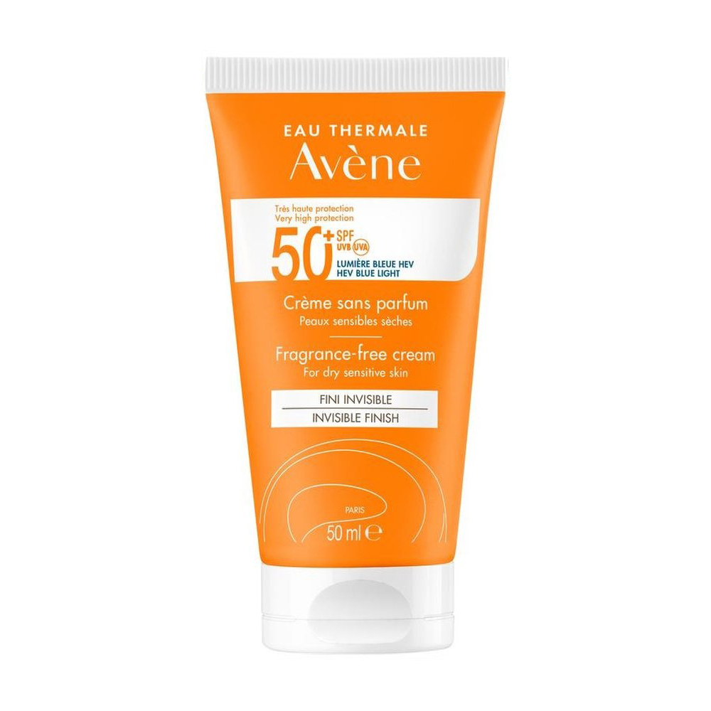 Avène Zonverzorging Crème SPF50+ Zonder Parfum 50ml