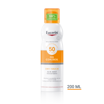Eucerin Sun Oil Control Mist Transparent Dry Touch SPF 50 200 ml