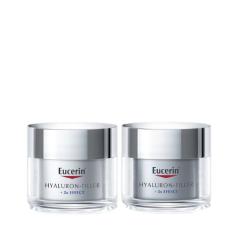 Eucerin Hyaluron Filler dagcrème droge huid SPF15 50ml en nachtcrème 50ml Routine Kit