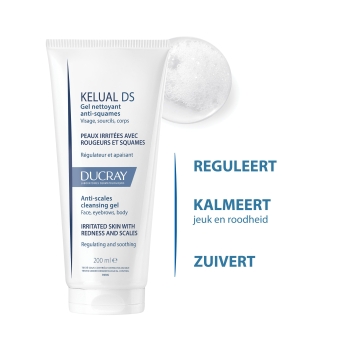 Ducray KELUAL DS Reinigingsgel tegen schilfers 200ml