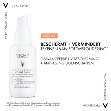 Vichy Capital Soleil UV-Age Daily SPF50+ Zonnebrand Getint Light 40ml