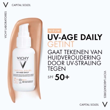 Vichy Capital Soleil UV-Age Daily SPF50+ Zonnebrand Getint Light 40ml