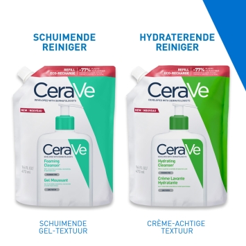 CeraVe Schuimende Reinigingsgel Navul Normale tot Vette huid 473ml