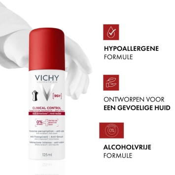 Vichy Clinical Control Anti-Transpirant 96H - 125ml