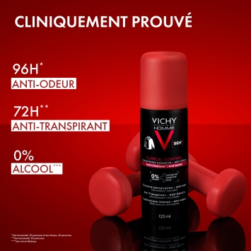 Vichy Homme Clinical Control Anti-Transpirant 96H 125ML