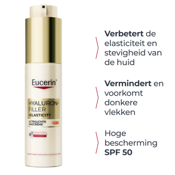 Eucerin Hyaluron-Filler + Elasticity Ultralichte Dagcrème SPF 50 50 ml