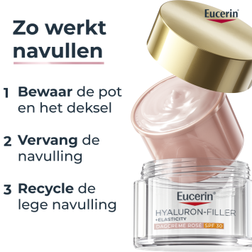 Eucerin Hyaluron-Filler + Elasticity Dagcreme Rose SPF 30 NAVULLING 50 ml