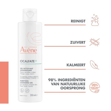 Avène Cicalfate+ Reinigingsgel Geïrriteerde Gevoelige Huid 200ml