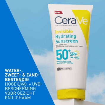 CeraVe Onzichtbare Hydraterende Zonnebrandcrème SPF50 - 177ml