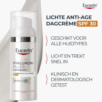 Eucerin Hyaluron-Filler + Longevity Epigenetische Dagcrème SPF30 50ml