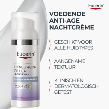 Eucerin Hyaluron-Filler + Longevity Epigenetische Nachtcrème 50ml