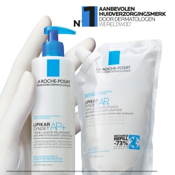 La Roche-Posay Lipikar Syndet AP+ Droge Huid Navulling 400ml