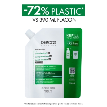 Vichy Dercos Anti-Roos DS Shampoo Normaal - Vet Haar Navulling 390ml