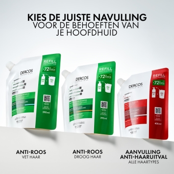 Vichy Dercos Anti-Roos DS Shampoo Droog Haar Navulling 390ml